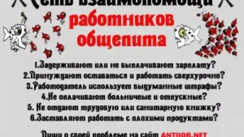 "Сеть взаимопомощи работников общепита" начинает свою работу в Петербурге