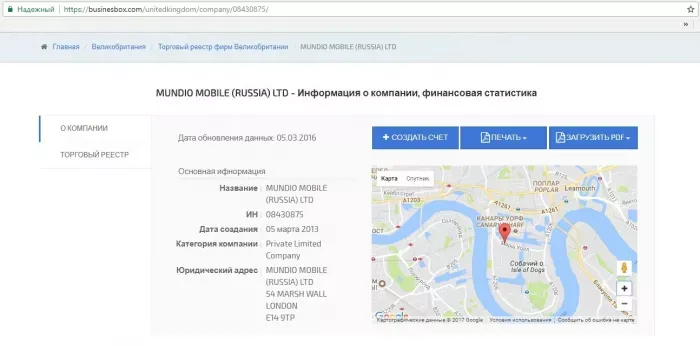 Vectone Group Holding Limited (Mundio mobile (Russia) Ltd.)